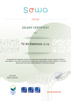 Zelený certifikát 2024